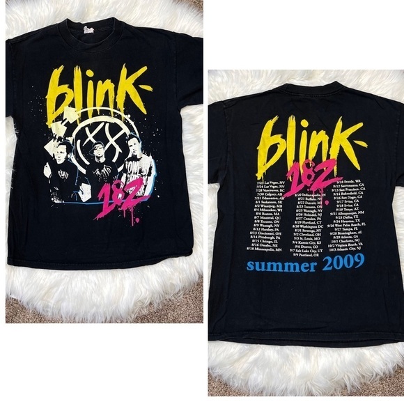 Vintage Blink 182 Summer 2009 Concert Tour Promo Band Tee - Picture 1 of 6